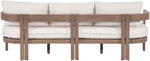 Newport - Water Resistant Fabric 86.75" Upholstered Outdoor Patio Sofa