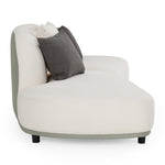 Falcone - Contemporary Off-White + Grey Bonded Leather Curved Sectional Sofa by VIG Furniture - View 7