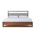 Falcor - Modern Grey Fabric & Walnut Veneer Bed by VIG Furniture - View 1