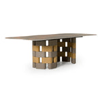 Falzone - Modern Ceramic + Wood Dining Table by VIG Furniture - View 4