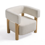 Fang - Modern White Fabric & Wood Accent Chair by VIG Furniture - View 2