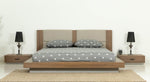 Eastern King Fantasia - Contemporary Walnut & Grey Bed with Two Nightstands by VIG Furniture - View 1
