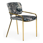 Farnon - Modern Patterned Velvet and Gold Dining Chair by VIG Furniture - View 1