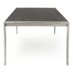 Fauna - Modern Elm Grey & Stainless Steel Chrome Dining Table by VIG Furniture - View 9