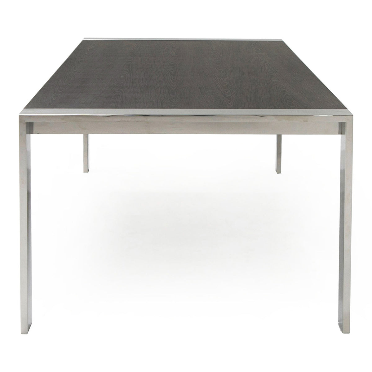 Fauna - Modern Elm Grey & Stainless Steel Chrome Dining Table by VIG Furniture - View 9