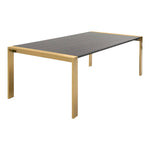 Fauna - Modern Wenge and Brass Dining Table by VIG Furniture - View 13