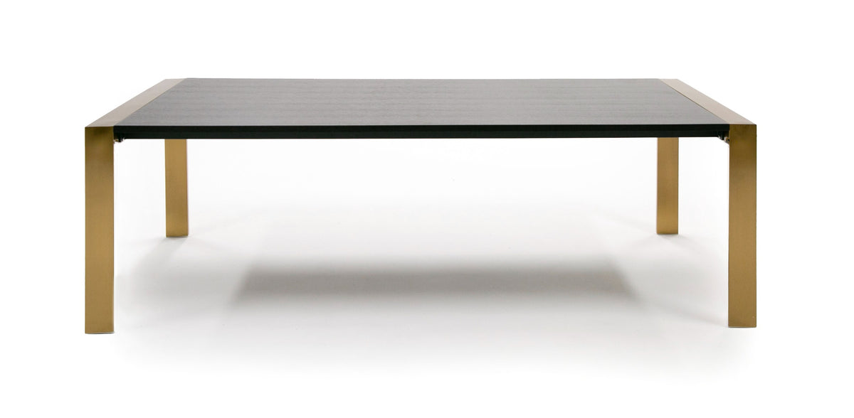 Fauna - Modern Wenge and Brass Dining Table by VIG Furniture - View 8
