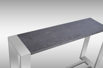 Fauna - Modern Grey Elm & Stainless Steel Console Table by VIG Furniture - View 2