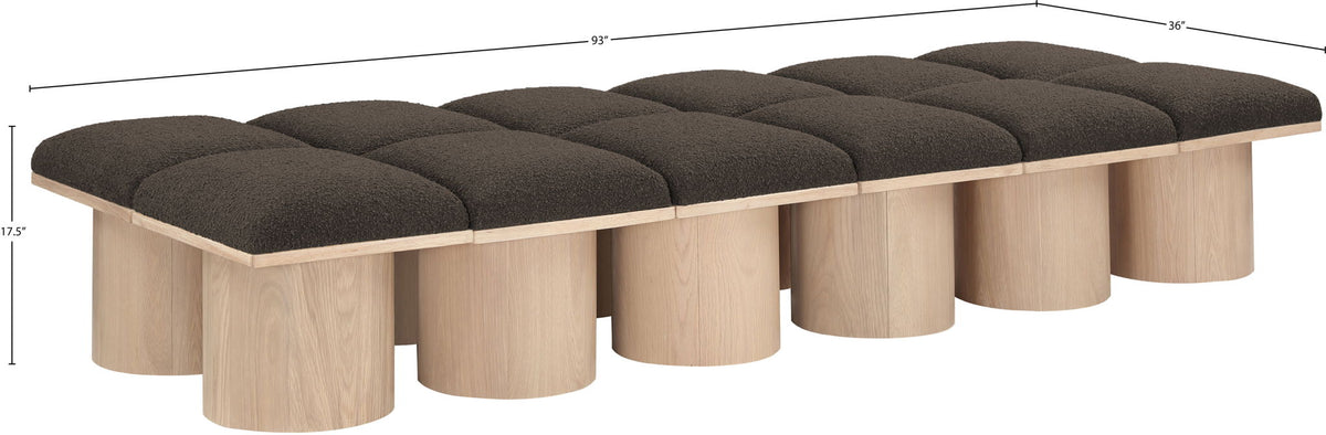 Pavilion - 12 Piece Modular Bench With Natural Base