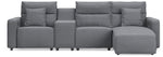 Modmax II - Reclining Sectional - Salt And Pepper