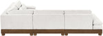 Turin - Chenille Fabric Upholstered Modular Sectional - Cream