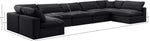 Comfy - 7 Piece Velvet Modular Armless Sectional