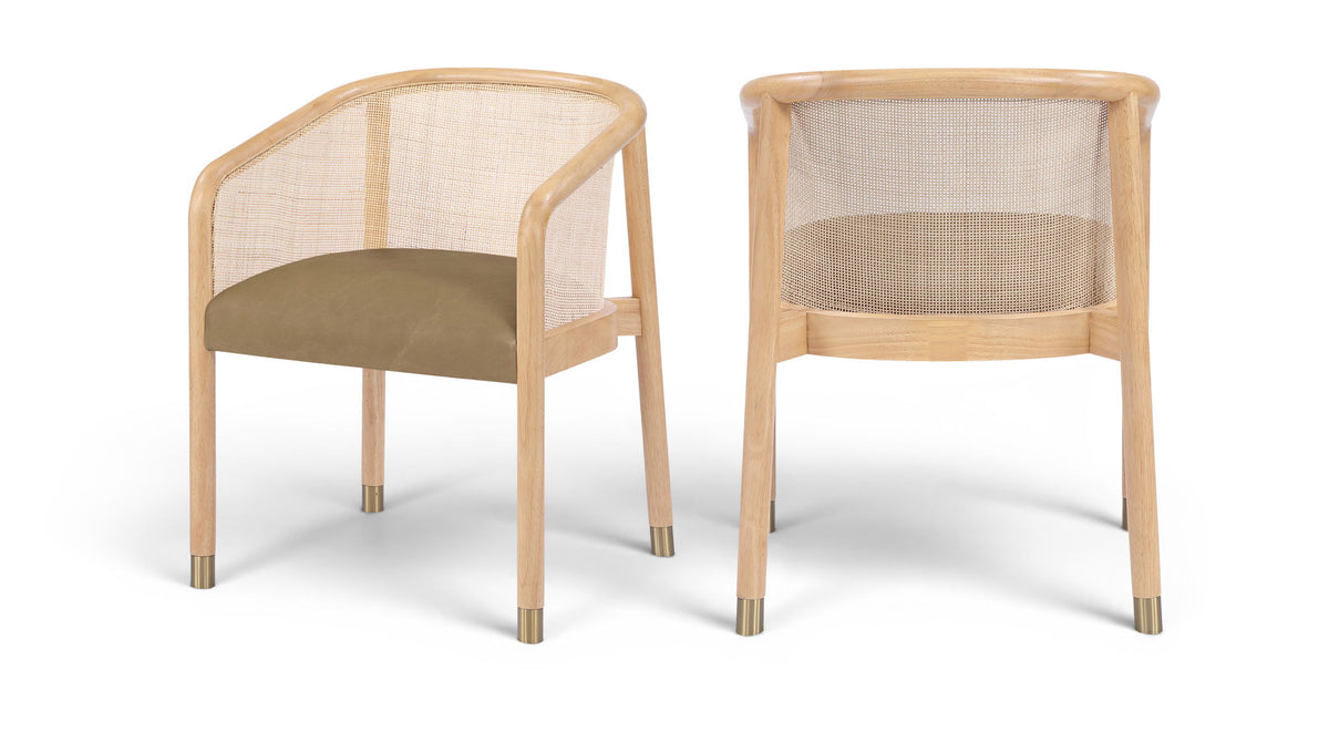 Sylvan - Vegan Leather Dining Chair (Set of 2) - Natural Frame