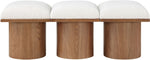 Pavilion - 3 Piece Modular Bench With Brown Base