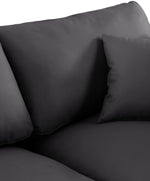 Comfy - Faux Leather Modular Armless Sofa 4 Seats