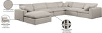 Comfy - 7 Piece Linen Modular Sectional With Chaise