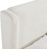 Chandra - Linen Textured Fabric Upholstered Bed