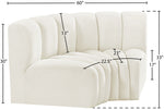 Arc - Velvet 2 Piece Modular Sofa