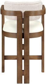 Ravina - Upholstered Counter Stool With Stained Brown Base