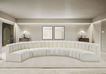 Arc - Faux Leather 8 Piece U-Shaped Modular Sofa