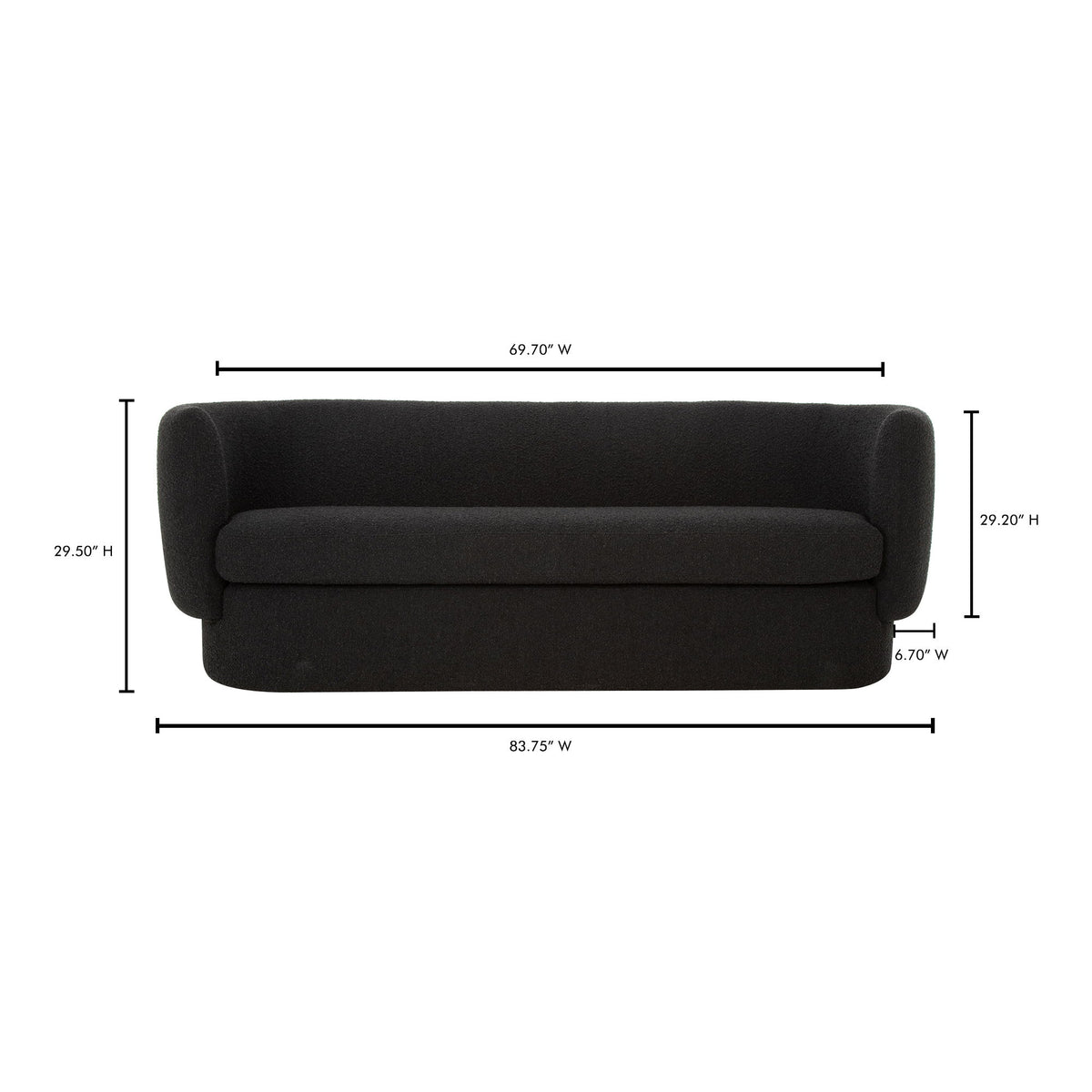Koba - Sofa - Black