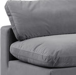 Comfy - 6 Piece Velvet Modular Armless Sectional