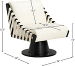 Millwin - Swivel Accent Chair With Black Base