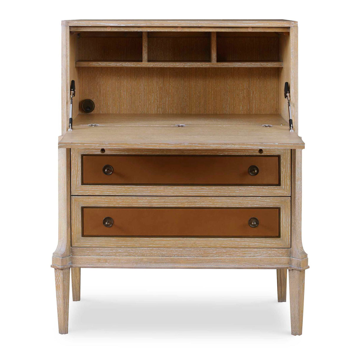 Hide Away - Secretary Desk - Brown / Woodtone