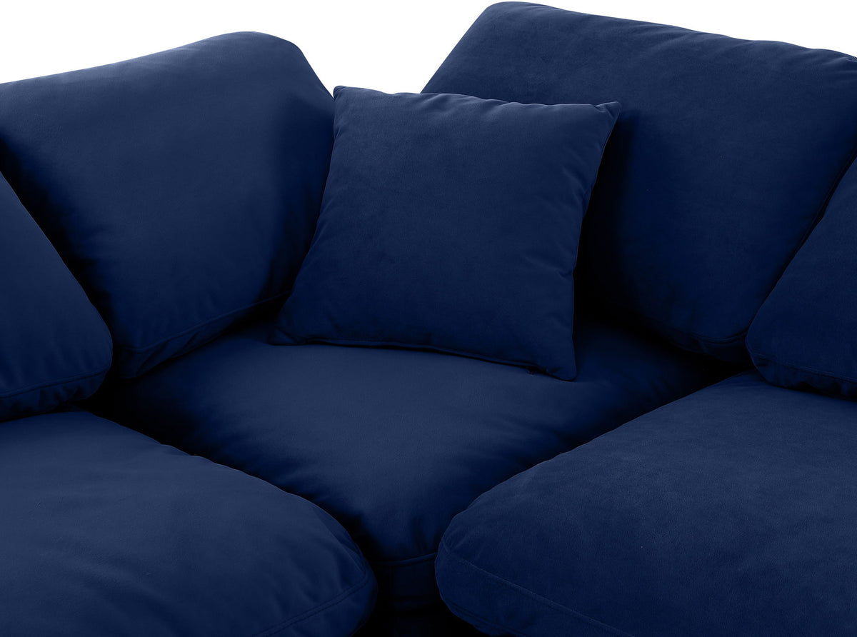 Indulge - Velvet 4 Piece Modular Corner Sectional
