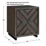 Barrett - Oak Cabinet - Dark Charcoal