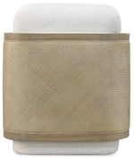 CC - Wilma Swivel Chair - White / Light Brown