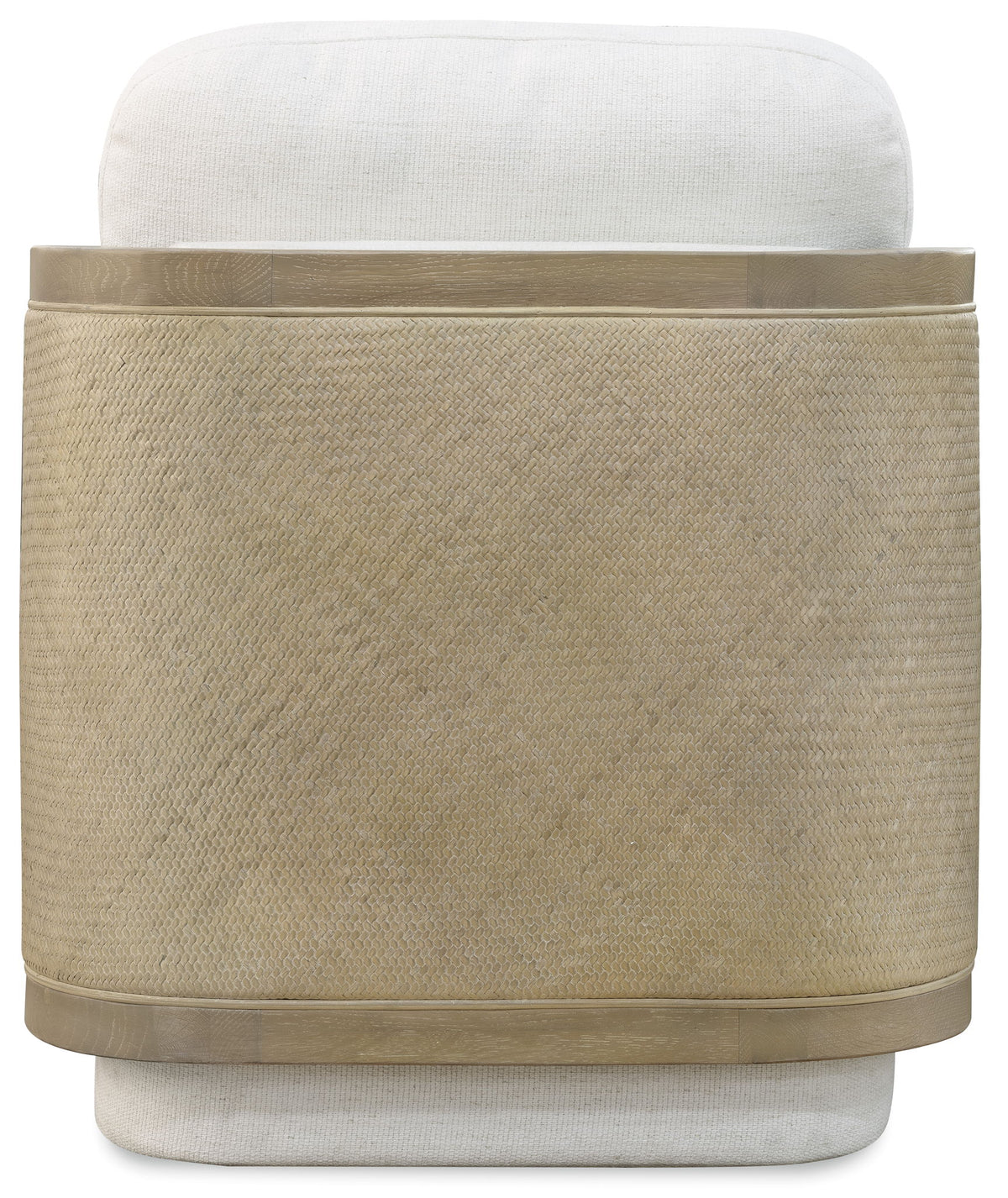 CC - Wilma Swivel Chair - White / Light Brown
