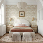 Gertrude - Striped Linen Ottoman