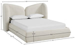 Elowen - Chenille Fabric Upholstered Bed