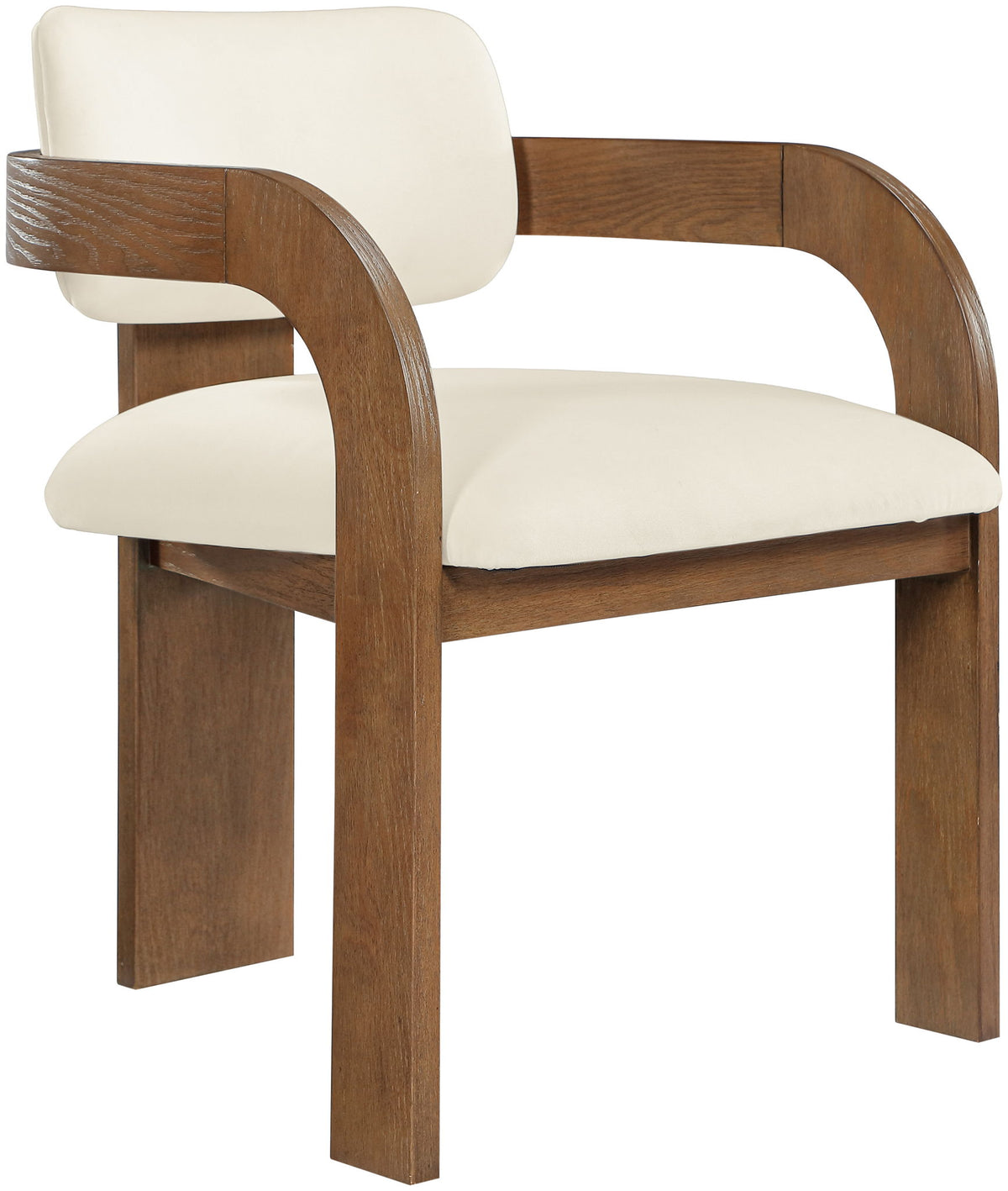 Cedra - Velvet Performance Fabric Upholstered Dining Chair (Set of 2) - Brown Frame