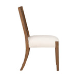 Lincoln - Upholstered Dining Chair - Warm Walnut / Milk