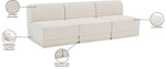Ollie - 3 Seat Armless Modular Sofa