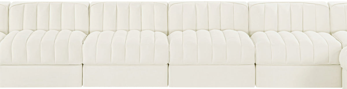 Rummi - Velvet Performance Fabric Upholstered 10 Piece Modular Sectional