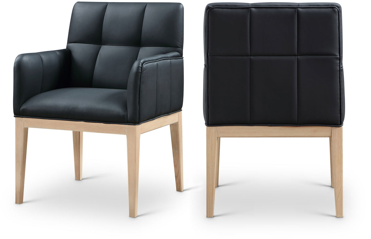 Adrian - Dining Arm Chair (Set of 2) - Light Brown Legs