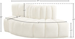 Arc - Velvet 3 Piece Modular Sofa