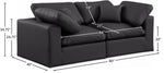 Comfy - Faux Leather Modular Sofa 2 Seats