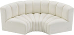 Arc - Faux Leather 3 Piece Modular U-Shaped Sofa