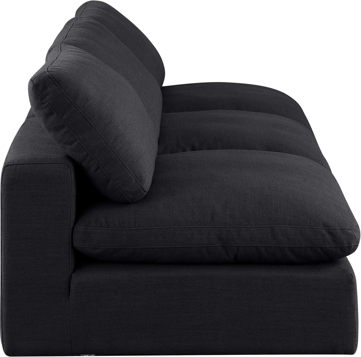 Comfy - Linen Modular Armless Sofa 3 Seats