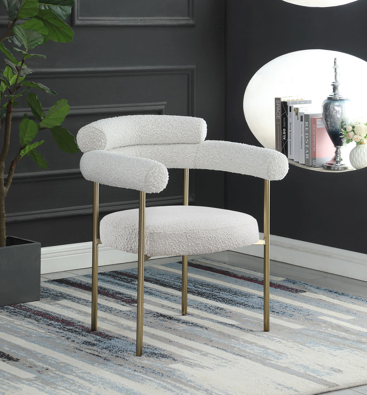 Blake - Boucle Fabric Dining Chair (Set of 2)