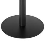 Jazmin - 5-Piece Outdoor Round Sintered Stone Dining Set - White / Black