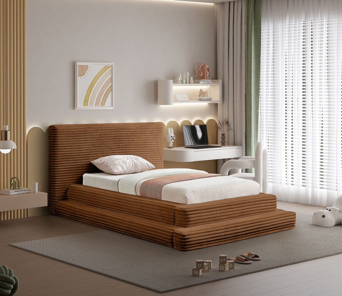 Drew - Fabric Upholstered Bed