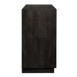 Faulkner - 3 Drawer Modern Chest - Black / Brass