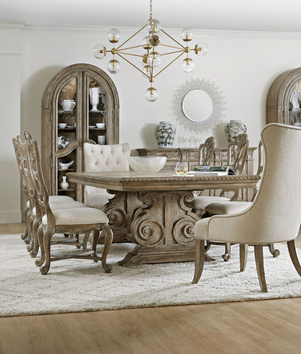 Castella - Rectangle Dining Table With 2-20" Leaves - Light Brown
