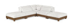 Turin - Chenille Fabric Upholstered Modular Sectional - Cream