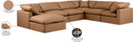 Indulge - Faux Leather 7 Piece Modular Sectional